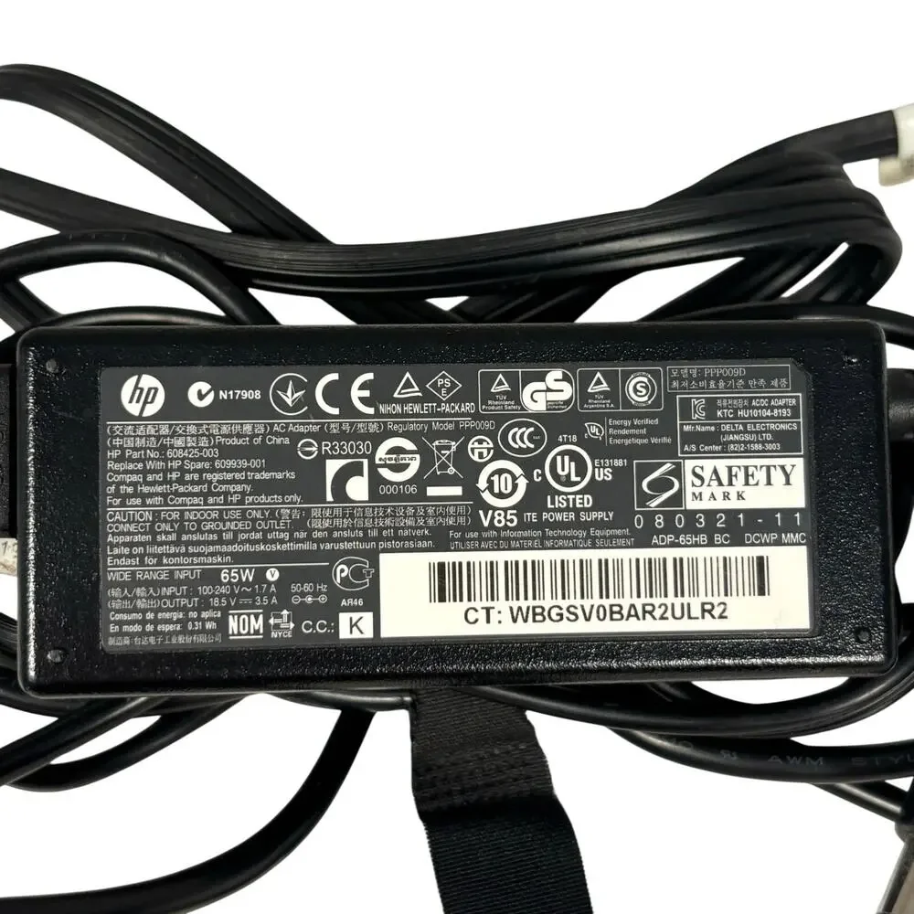HP N17908 ADP-65HB 65W 18.5V 3.5A 7.4 * 5.0mm AC Laptop Power Supply TESTED WORK